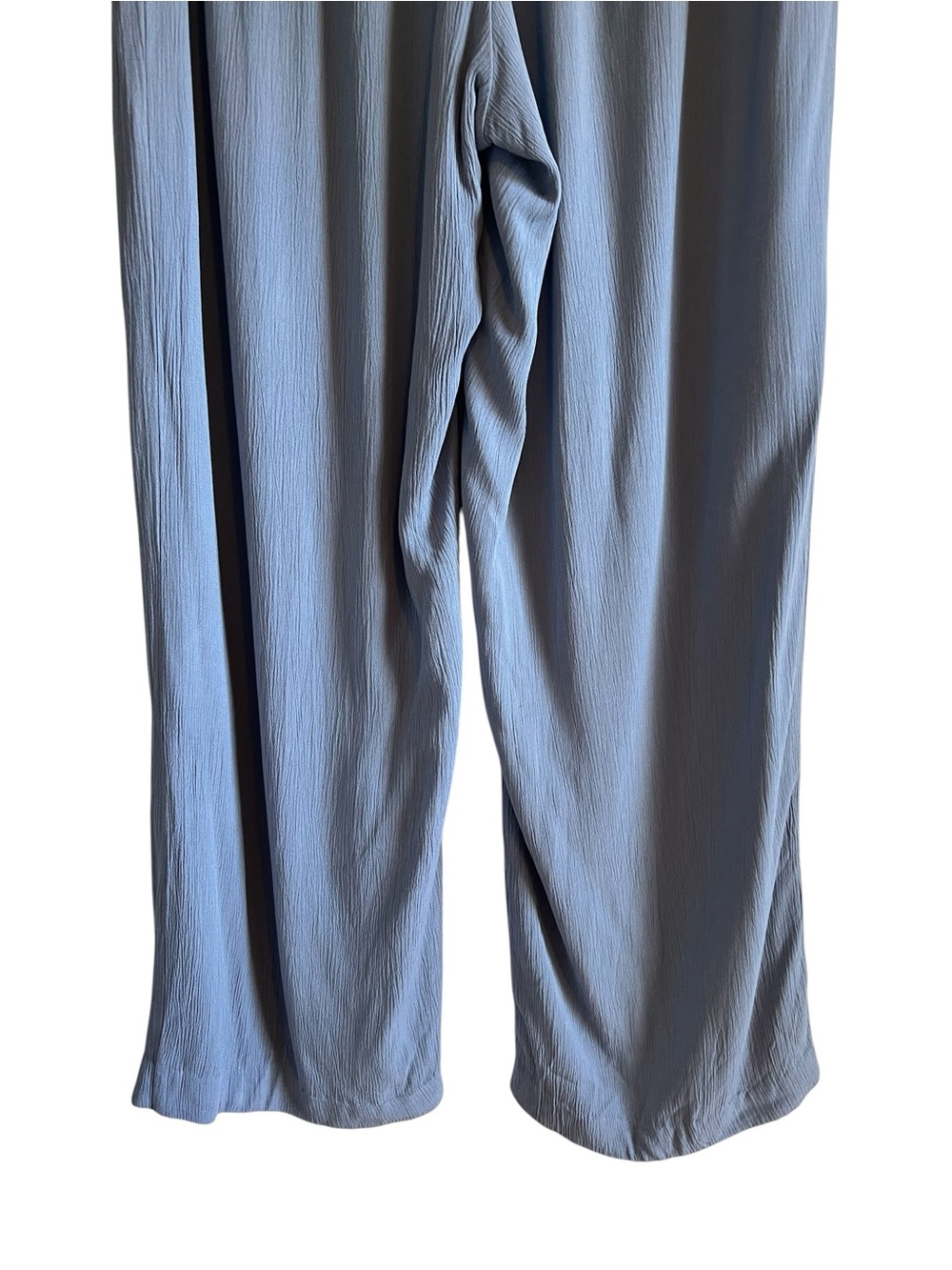 Babaton Light Blue Wide-Leg elastic waist casual pants Sz L excellent condition - Picture 7 of 10